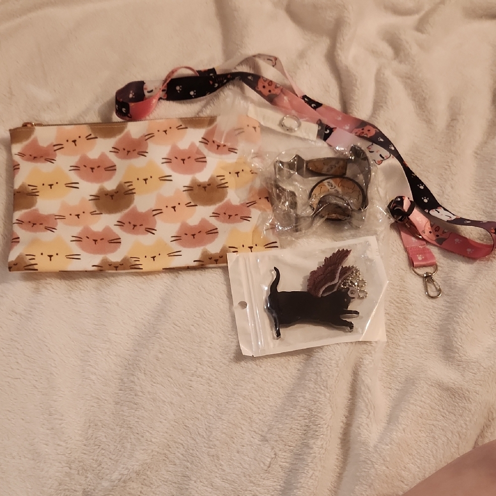 Cute Cat-Themed Kids Accessory Set